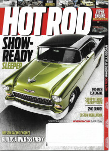 HOT ROD 2018 SEPT - INTAKE SHOOTOUT, 490" LSX, NELSON RACING '55 CHEVY, METAL